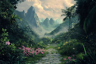 draw a environment concept art and background