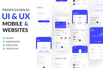 do UI UX design, website, dashboard, mobile app UI UX design