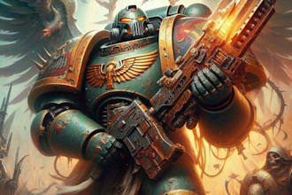 create your warhammer 40k  illustration