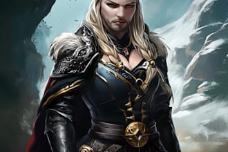 do character art, dnd, and game art
