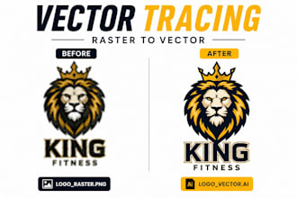 design, redesign ai logo, vectorize image, vector tracing, manual tracing, jpeg