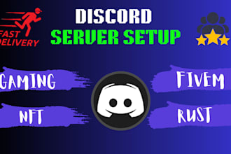 create and customize a professional discord server with bots and automations