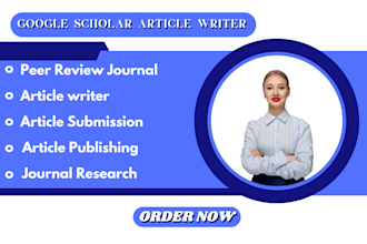 write and publish research article in peer in google scholar indexed journal