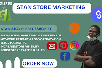 do stan store marketing, stan store promotion, stan store setup