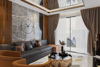 renovate luxury apartment, kitchen interior rendering, refurbish livingroom