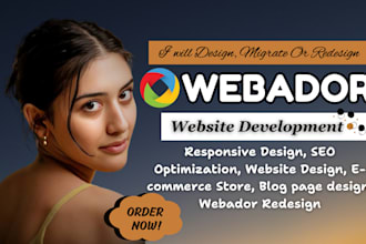 design webador ecommerce website webador website development canva to wix duda