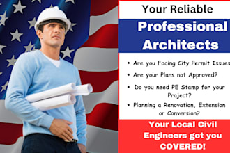 structural engineer, north carolina califonia florida pe stamp for city permit
