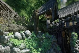 create 3d game level environment terrain levels design 3d game environment