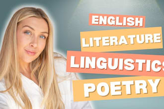 complete your english literature tasks and literary analysis