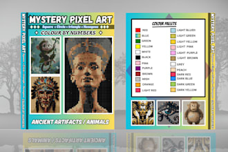 mystery mosaic bold and easy color by number adult coloring book for amazon kdp
