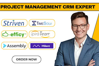 setup project management striven timesolv spirateam efficy crm assembly milient