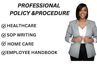 provide  a professional policy and procedure manual