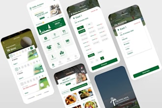 develop golf course booking app, golf course maintenance app, golf locator app