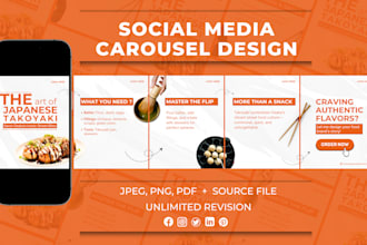 design linkedin, instagram carousel and social media posts
