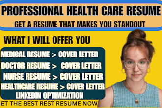 healthcare resume expert doctor CV nursing resume ats compliant format USA jobs