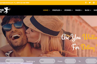 develop an online dating website with chat marriage counselling and relationship
