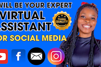 personal executive virtual assistant and social media content manager VA admin