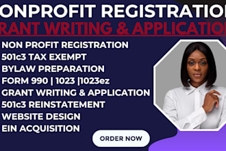 do non profit registration 501c3 tax exempt grant writing bylaw form 1023 990