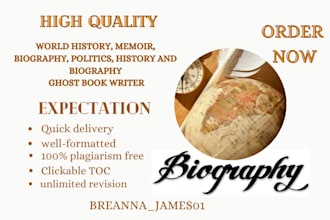 write world history, memoir, biography, politics, history and biography ebook