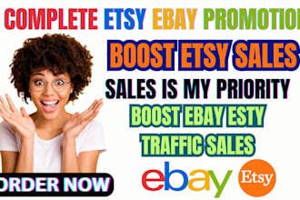 promote etsy ebay klaviyo fb ads marketing sales funnel boost traffic promotion