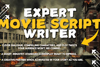 write movie script, screenplay, youtube, screenwriting, scriptwriter, tv series