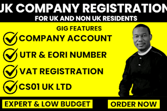 uk ltd cic registration, vat number utr eori, company registration, llp