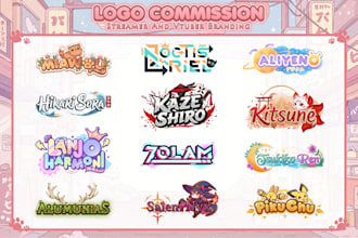 design a unique custom logo for streamers and vtubers