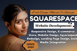 develop update squarespace website design, revamp squarespace website redesign