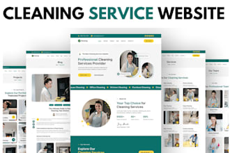 build office, house cleaning service website, create cleaning service website