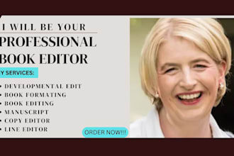 do developmental edit, book formatting, proofread fiction, nonfiction, memoire