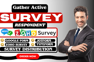 gather survey respondents to fill online survey jotform online survey creation