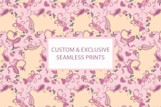 design seamless textile prints