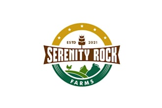 design wonderful clean family farm logo