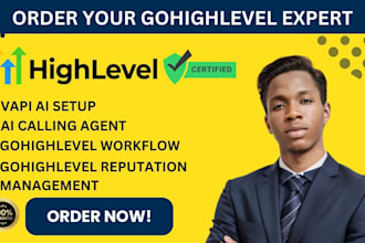 gohighlevel reputation management ghl vapi synthflow ai voice calling agent