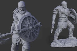 sculpt 3d model 3d head 3d bust model figurine 3d miniature zbrush 3d printing