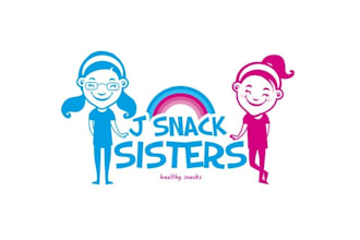 make colorful healthy snack company logo