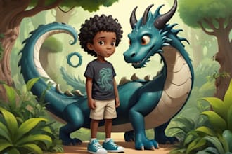 do children book african american illustration, kids book, amazon KDP book cover