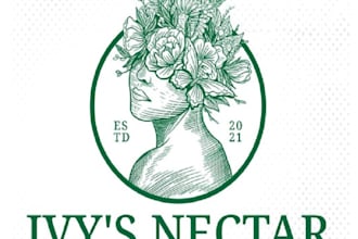 design top notch natural plant food brand logo