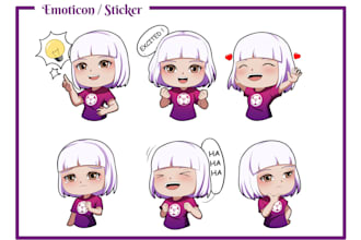 make a emoticon or sticker for social media