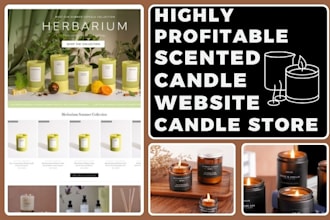design candle website candle store  handmade scented candle candle lightening