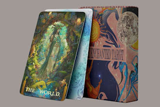 design custom deck of tarot card oracle card playing cards zodiac trading cards