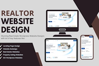 design realtor, idx, property listing and real estate wordpress website