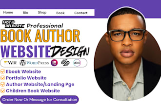 author website author landing page children book ebook website
