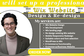 create wix website design and redesign wix hostinger website development