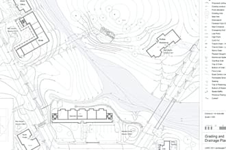 create civil 3d surface, grading, drainage plan, profile