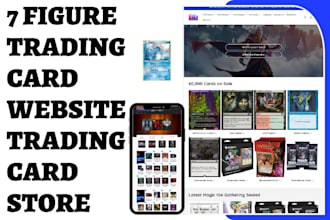 design trading card website trading card shopify pokemon tcg trading card store