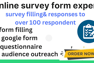 get over 1000 audience to fill online survey forms and polls