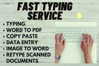 transcribe or retype PDF, scanned documents pages, transcript images
