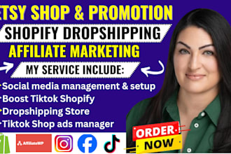 do etsy shop promotion, shopify dropshipping marketing to boost shopify sales