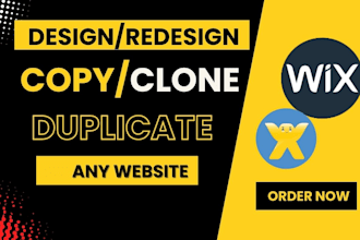 design or redesign clone duplicate migrate any website using wix